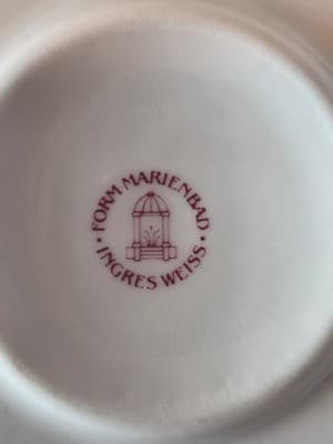 Form Marienbad German Porcelain Ingres Weiss Reticulated Rose Design Bowl - Thumbnail 2