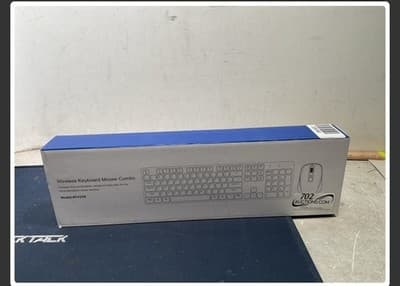 Wireless Keyboard and Mouse RGB Backlit Combo, Slim & Quiet, Rechargeable, Light - Thumbnail 3