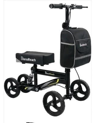 BlessReach Steerable Knee Walker Scooter Foot Surgery WB-2208T Black - Image 1