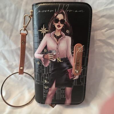 NICOLE LEE WALLET BIFOLD WALLET WRISTLET "JOURNEY OF STEPHANIE" RFIDNICOLE... - Image 1