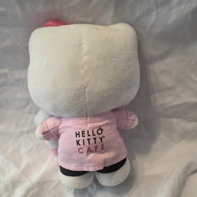 Hello Kitty Cafe Plush Chef With Coffee Cup 8 Inch Exclusive Sanrio 2018 - Thumbnail 3