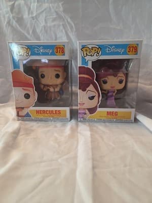 Lot of 2#379 #378 Disney Hercules Meg Hot Topic Funko Pop! - Image 1