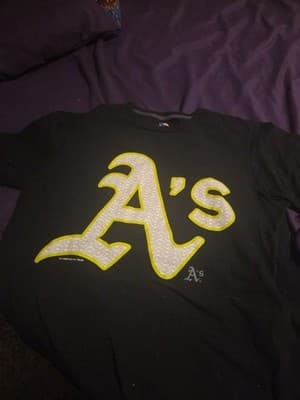 Oakland Athletics t shirt medium short sleeve adult unisex 100% Cotton* - Image 1