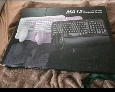 Sablute MA 12 Wireless Keyboard And Mouse Combo Black - Image 1