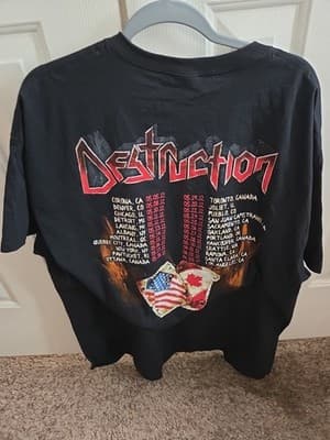 Destruction 30th Anniversary Tour Tshirt With Tour dates - 3XL - Thumbnail 4