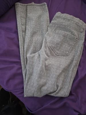Time And True Women's Stretch Knit Grey&black Leggings L 12-14 - Thumbnail 5