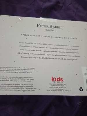 NIB Beatrix Potter PETER RABBIT 3 pc Gift Set Plush Rabbit, Teether, Book - Thumbnail 4