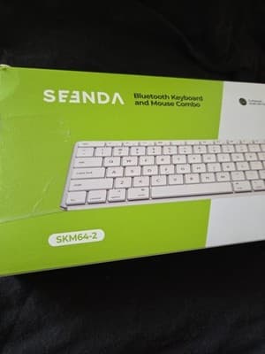 Seenda Wireless Bluetooth Keyboard Mouse Mac Multi-Device Rechargeable SKM64-2 - Thumbnail 2