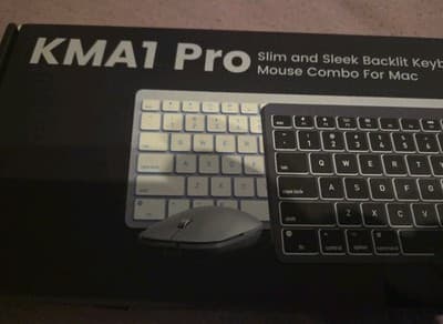 KMA1 PRO KEYBOARD MOUSE COMBO FOR MAC SLIM AND SLEEK BACKLIT - Thumbnail 3