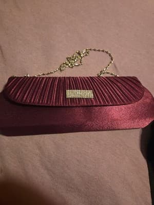 Women's Evening Bag Clutch Purse Glitter Party Wedding Handbag with Chain - Thumbnail 2