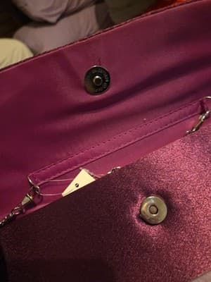 Women's Evening Bag Clutch Purse Glitter Party Wedding Handbag with Chain - Thumbnail 3