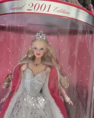 Vintage 2001 Holiday Celebration Barbie Doll NEW NIB Christmas Gift Collectible - Thumbnail 3