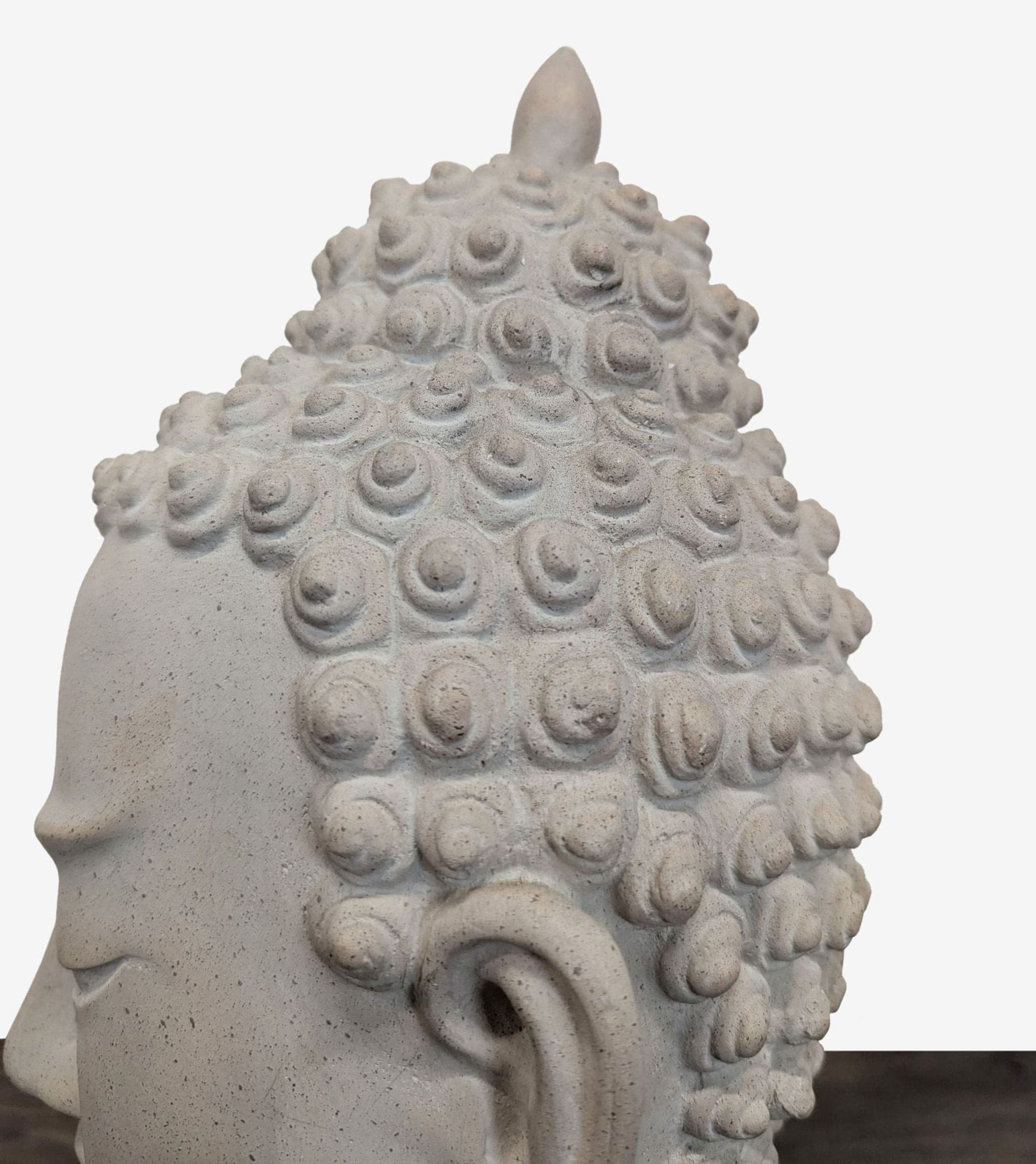 Vintage Austin Productions Buddha Head Sculpture on Base - Thumbnail 5