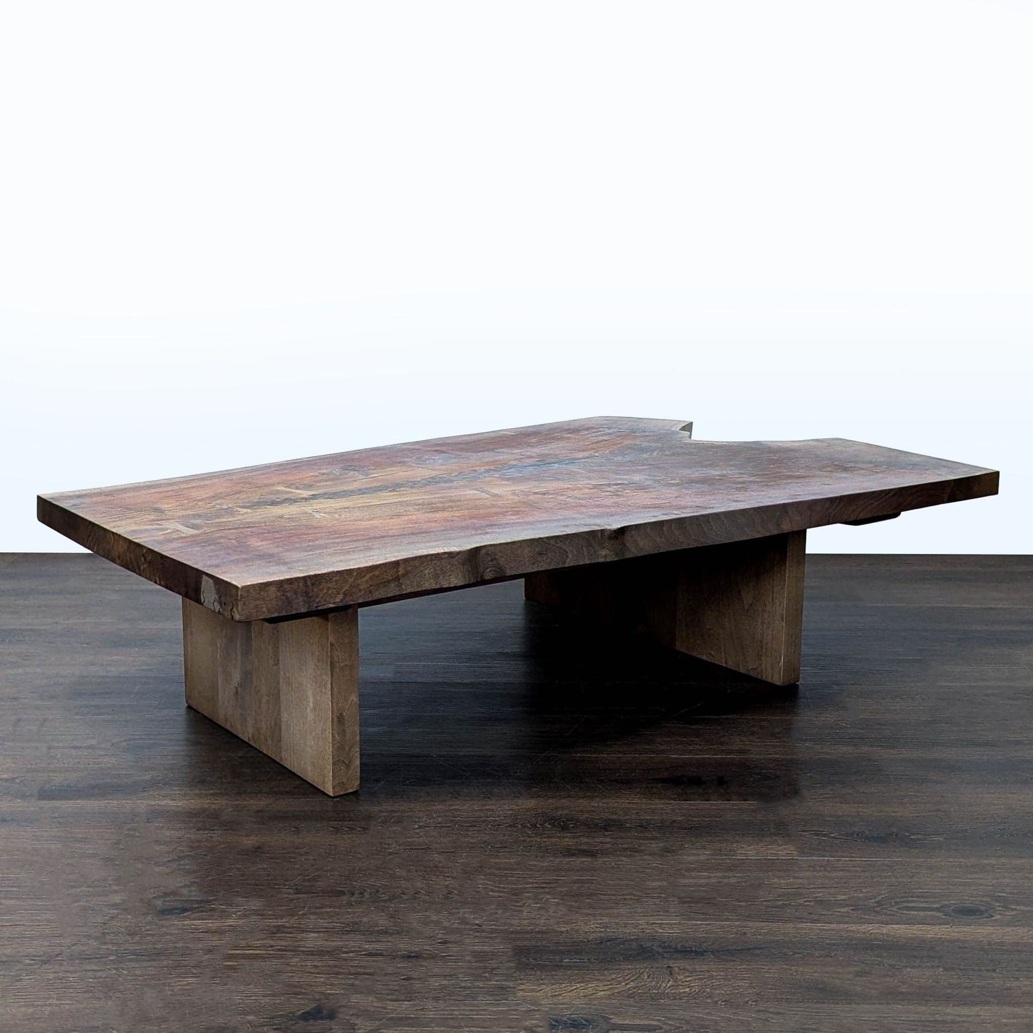 Hudson Furniture Single Walnut Slab Coffee Table - Thumbnail 2