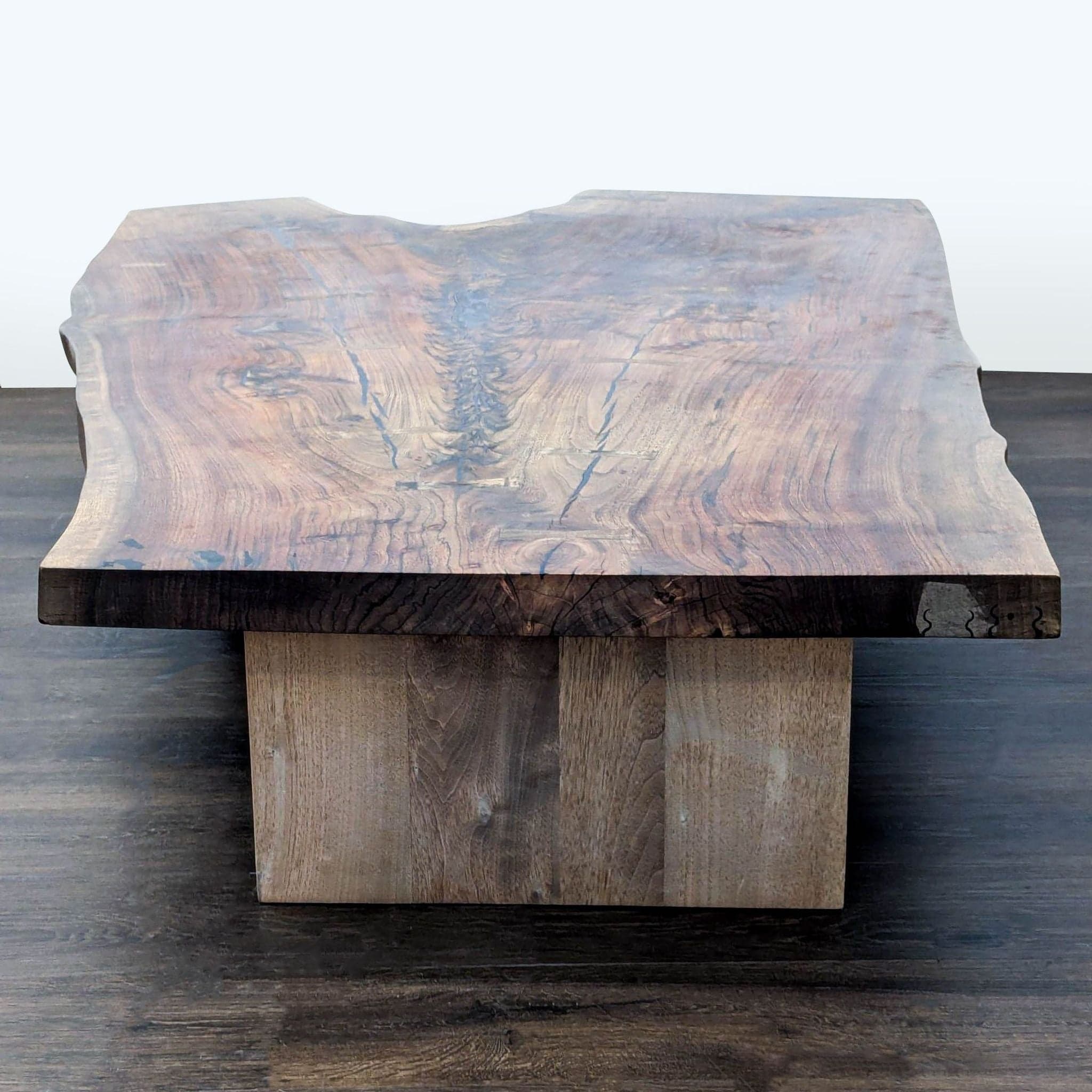 Hudson Furniture Single Walnut Slab Coffee Table - Thumbnail 3