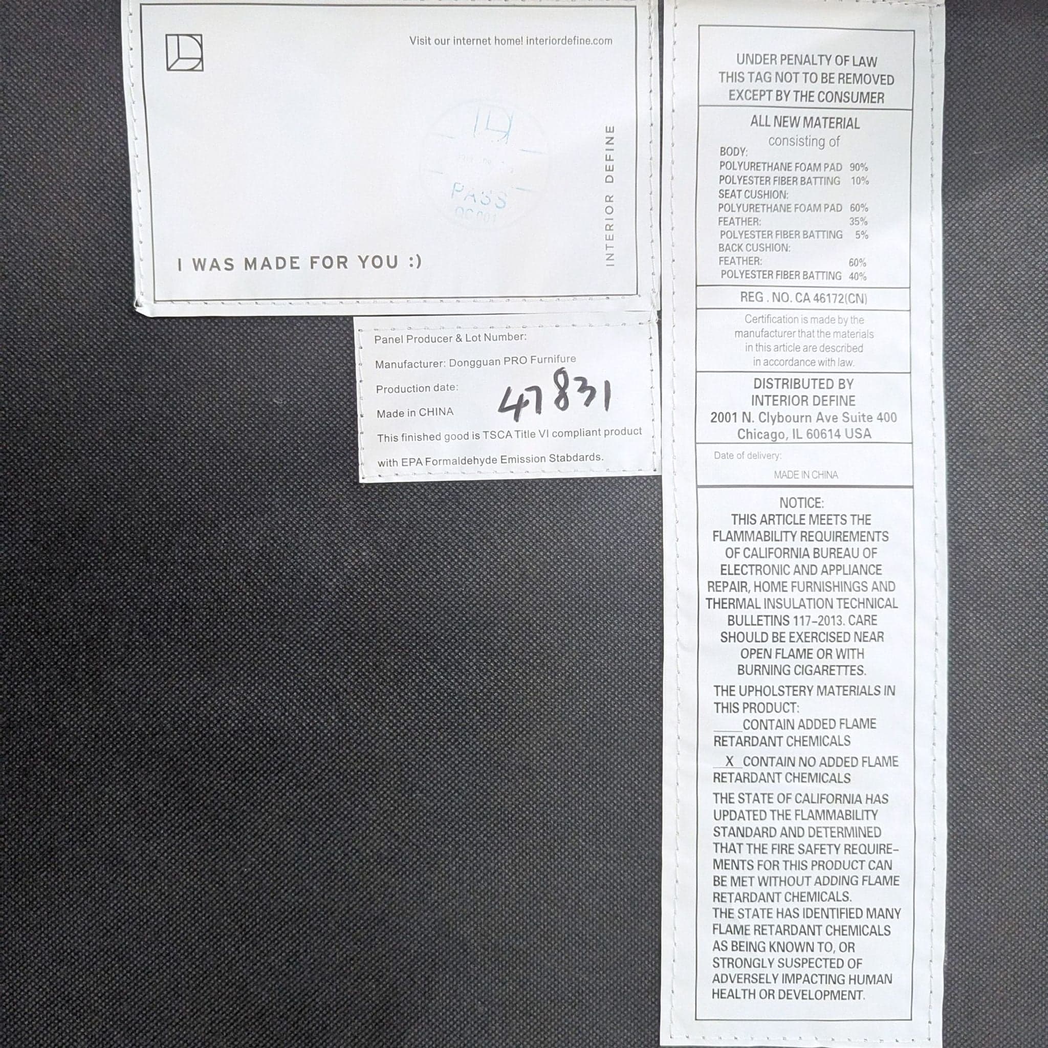 Interior Define Jasper Grey Sectional Sofa with Walnut Wood Base - Thumbnail 4