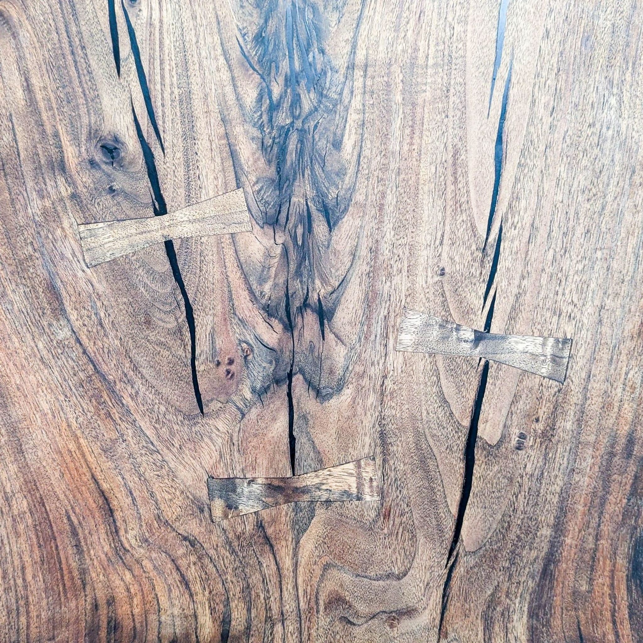 Hudson Furniture Single Walnut Slab Coffee Table - Thumbnail 7