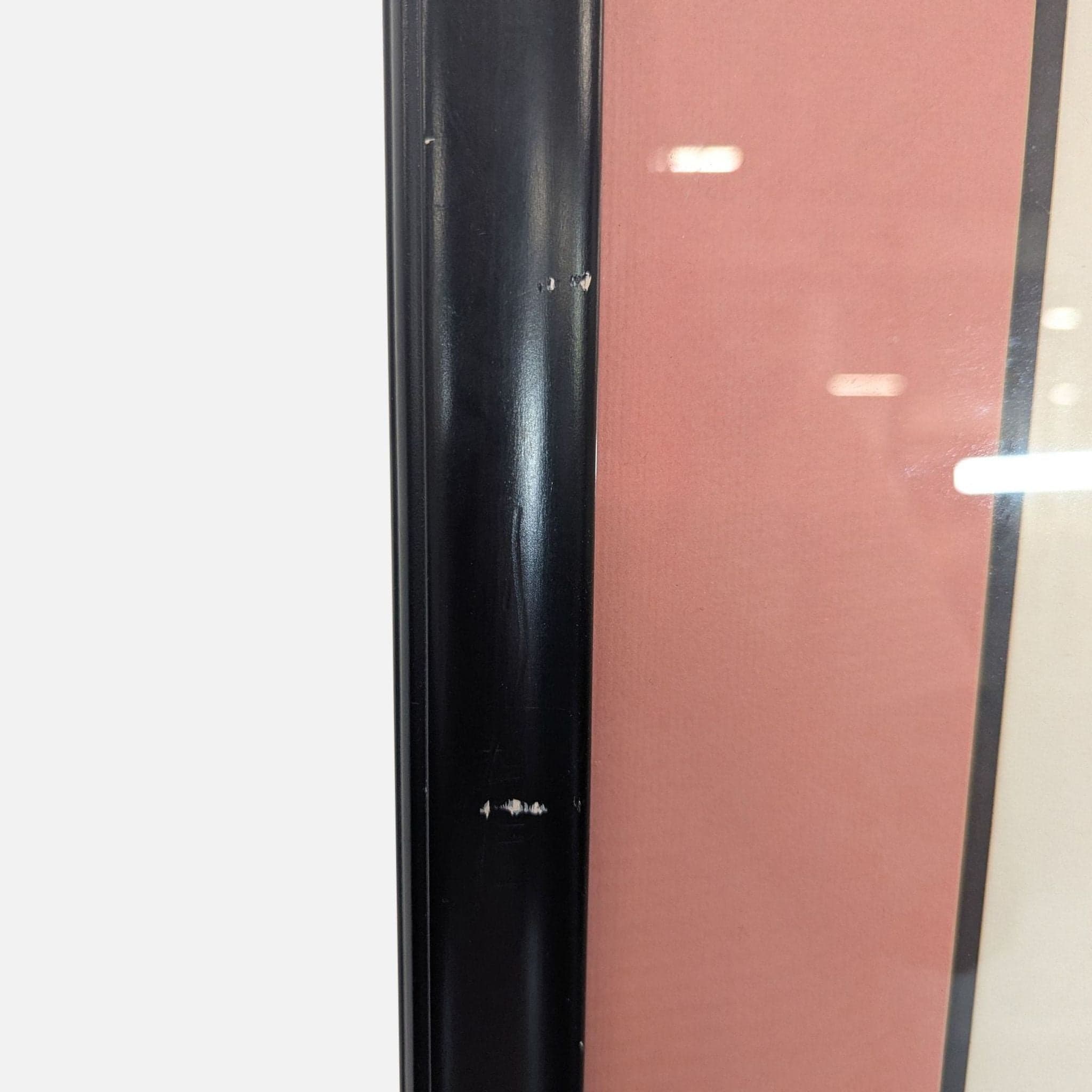 Large Framed Chinese Ink Wash Style Still Life – Plum Blossom & Grapes Artwork - Thumbnail 4