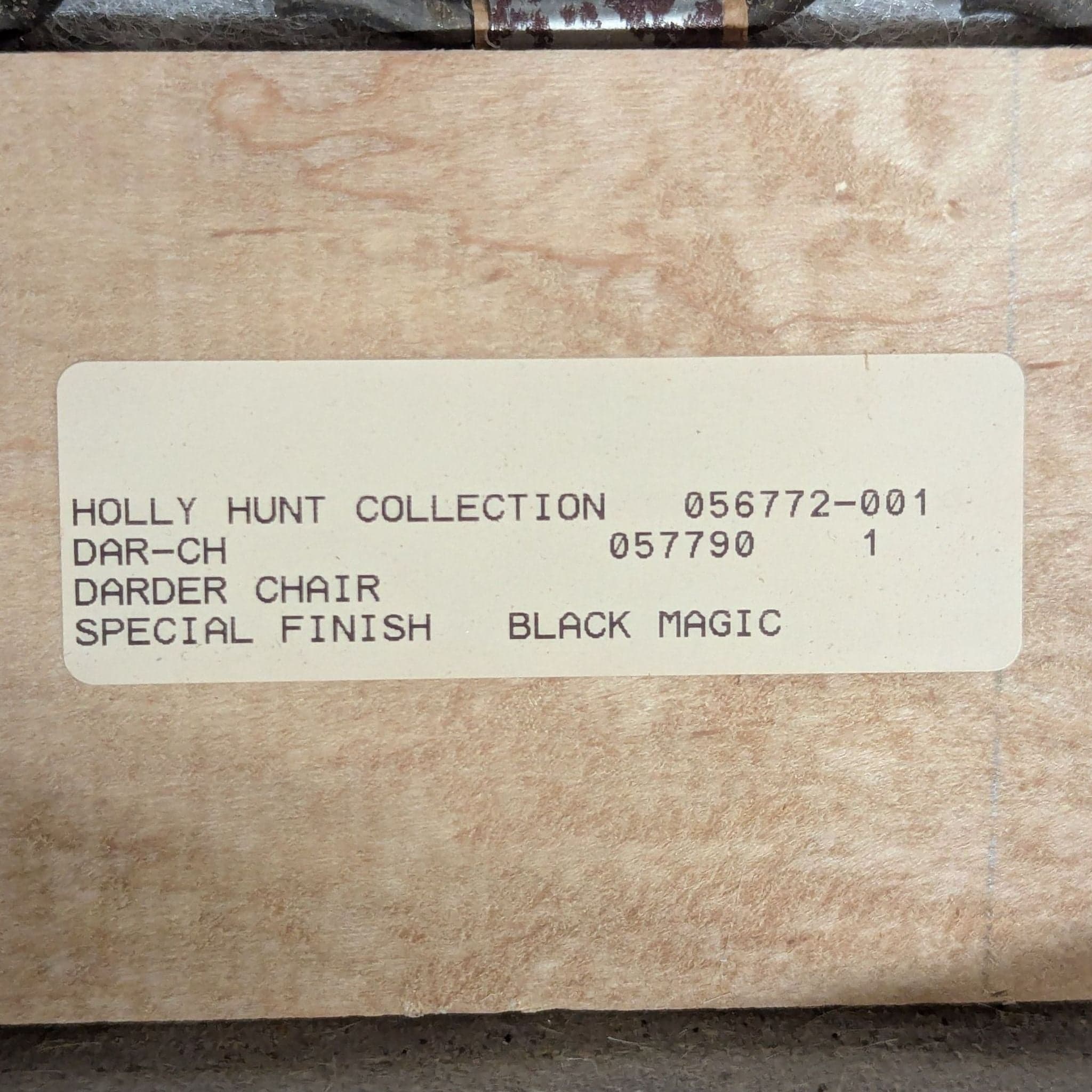 Holly Hunt Modern Darder Wingback Lounge Chair in “Black Magic” Upholstery - Thumbnail 8