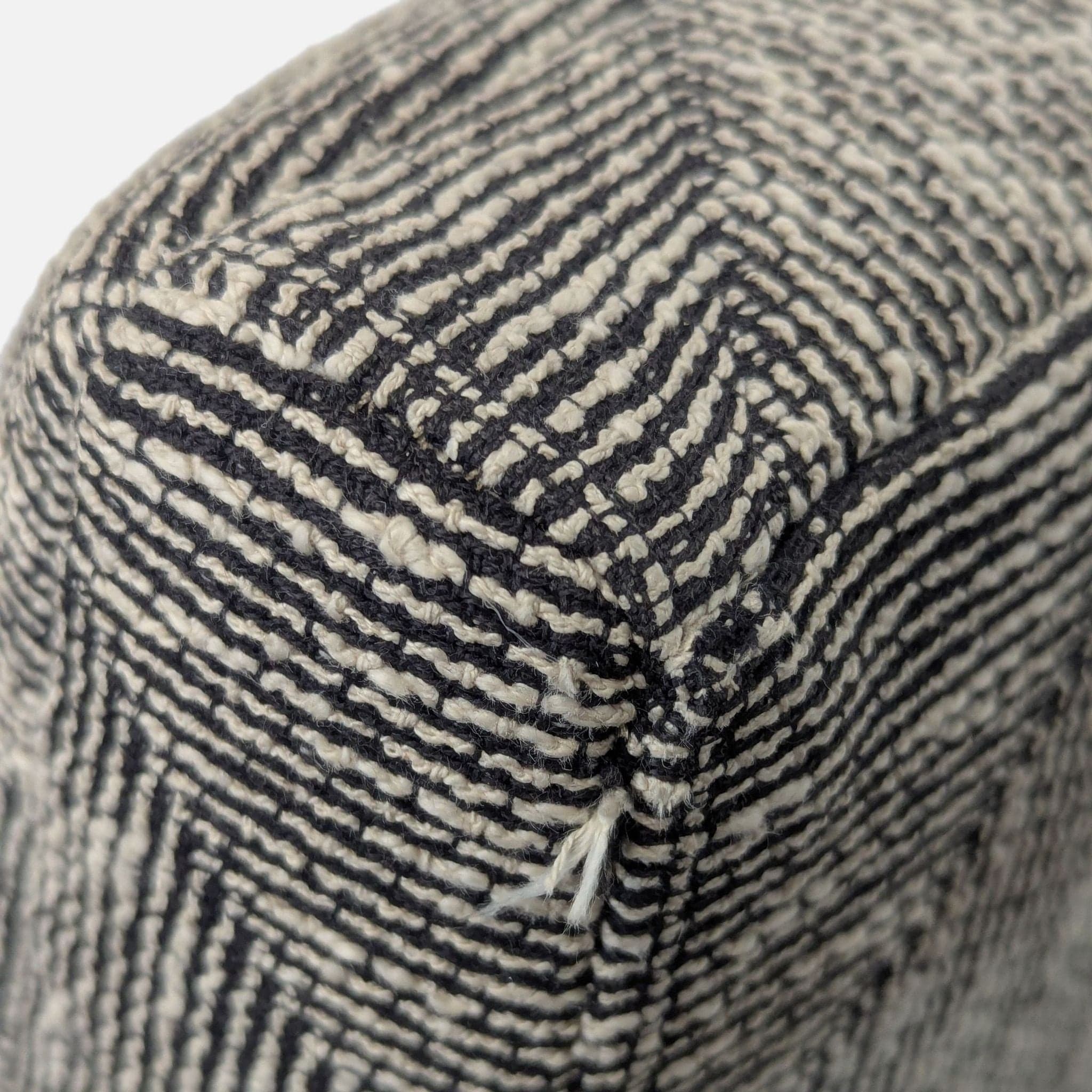 Ted Boerner Lex Lounge Chair with Patterned Upholstery and Wood Arms - Thumbnail 7