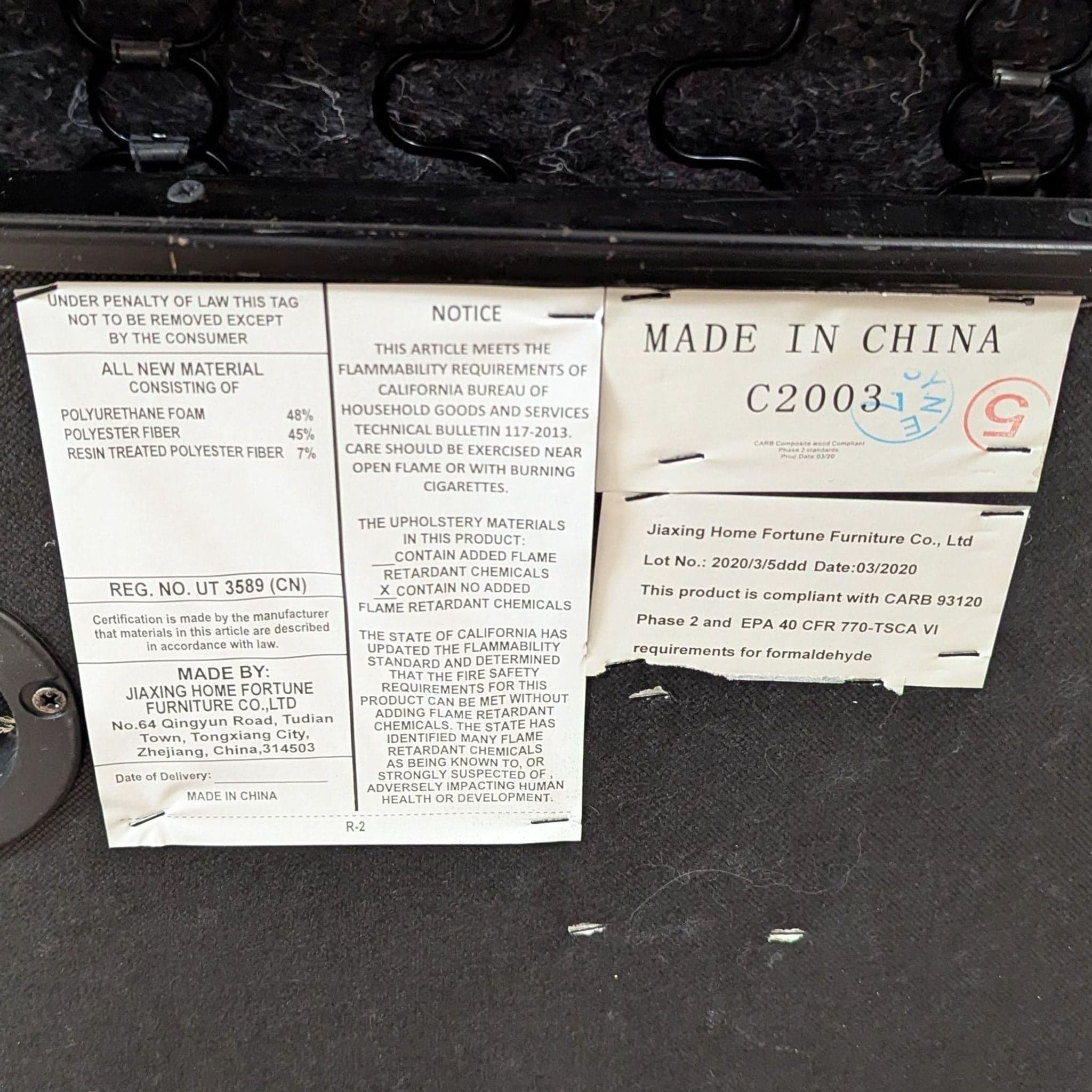 Jiaxing Home Fortune Furniture Co. Blue Patterned Recliner Lounge Chair with Cushions - Thumbnail 8