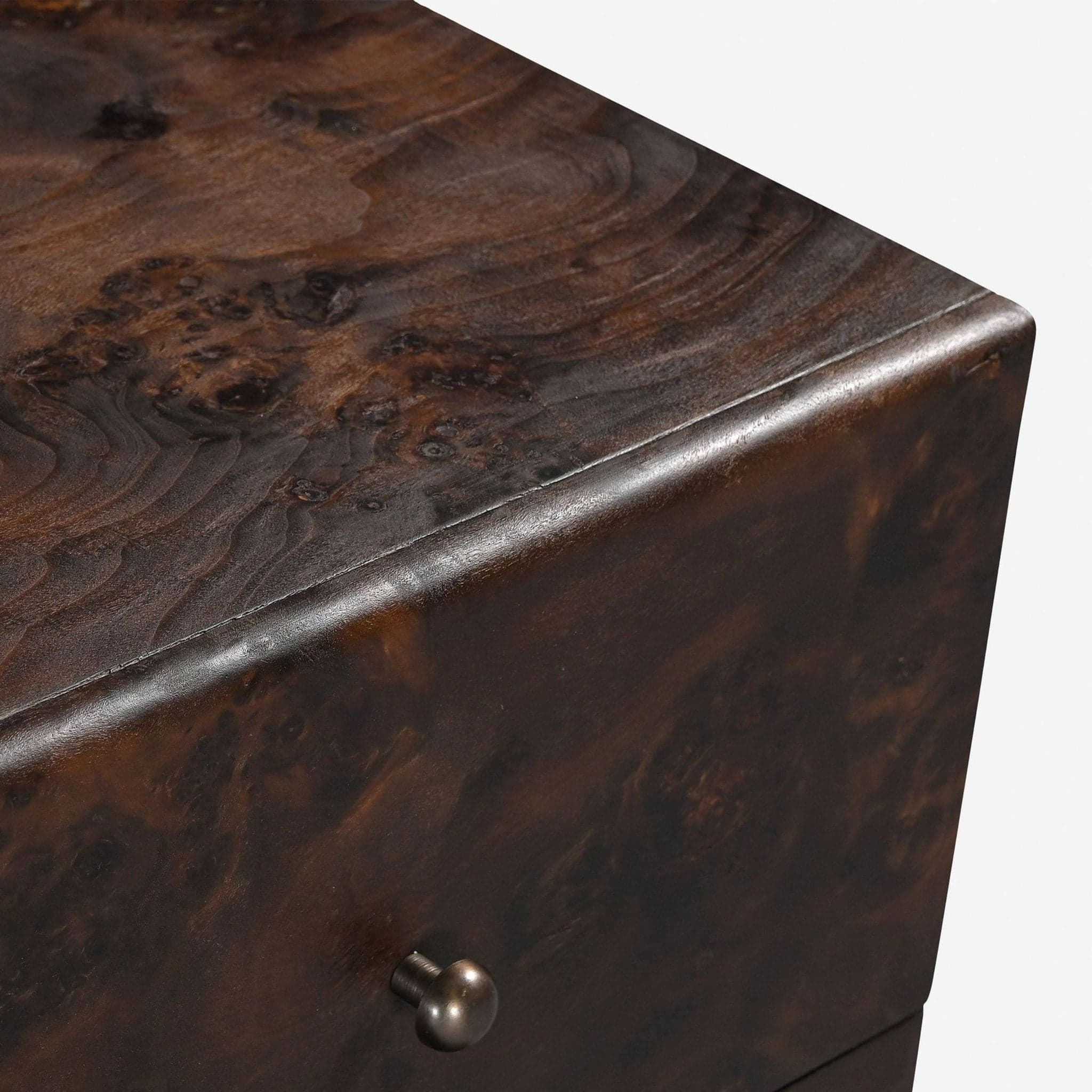 Lulu and Georgia Hobbes Dark Wood 6-Drawer Dresser - Thumbnail 5