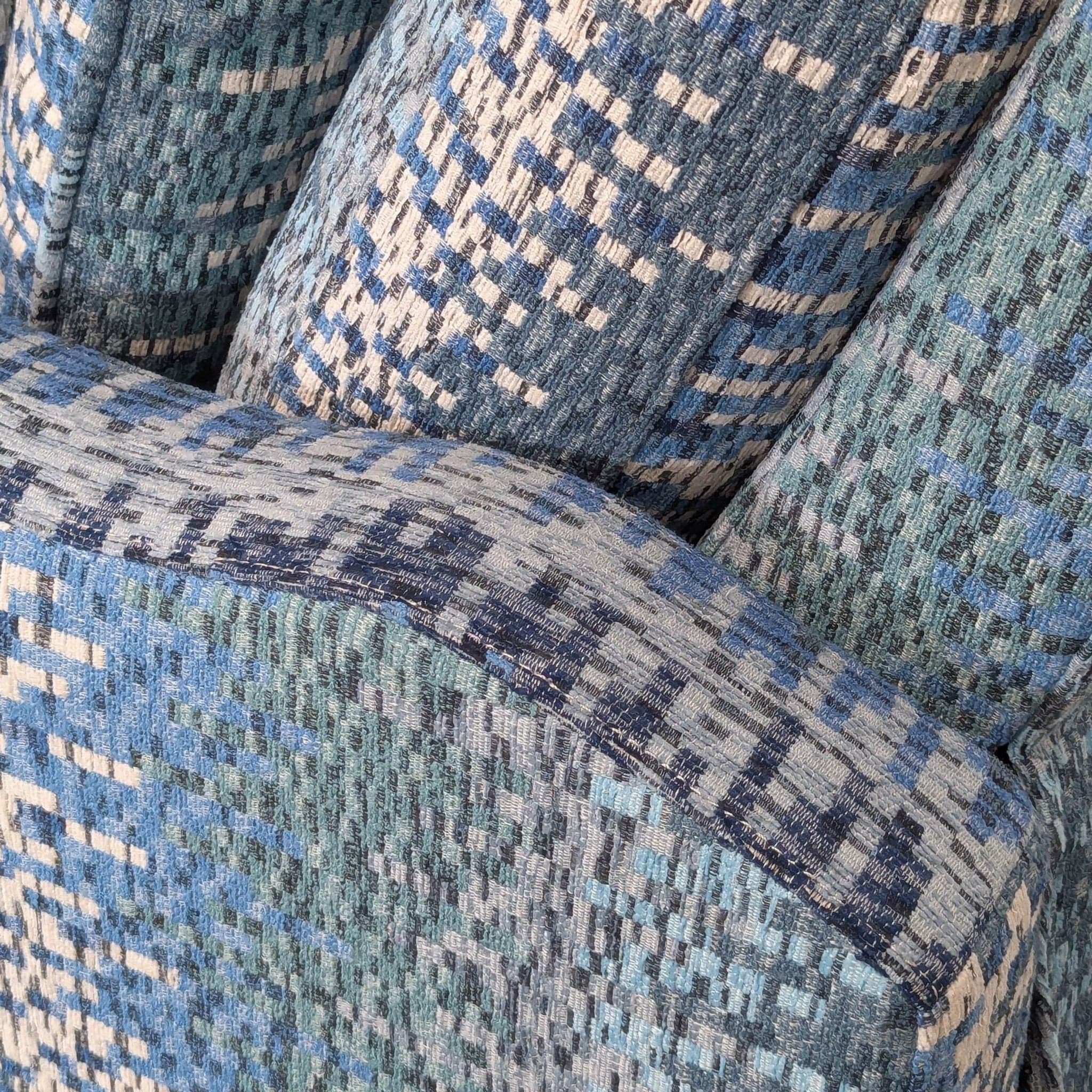 Jiaxing Home Fortune Furniture Co. Blue Patterned Recliner Lounge Chair with Cushions - Thumbnail 10