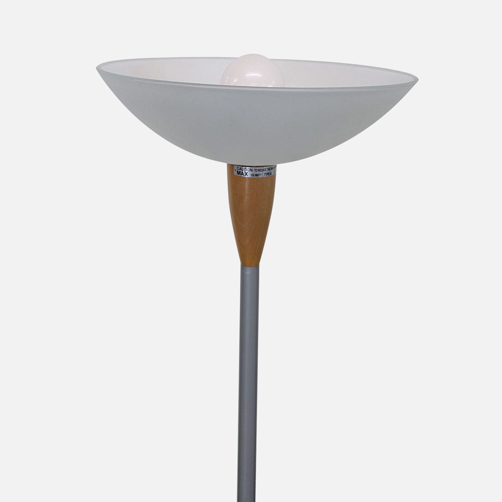 Modern Silver Floor Lamp with Adjustable Reading Light - Thumbnail 4