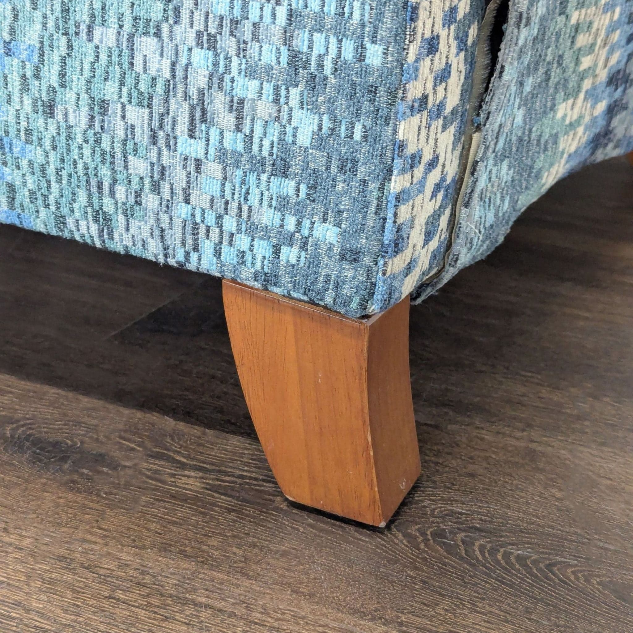 Jiaxing Home Fortune Furniture Co. Blue Patterned Recliner Lounge Chair with Cushions - Thumbnail 7