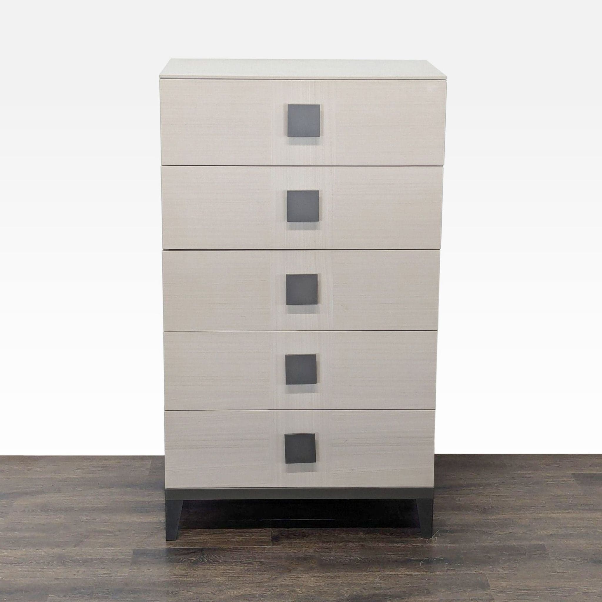 Alf + DaFre Mont Blanc Modern 5-Drawer Dresser in Light Wood Finish - Image 1