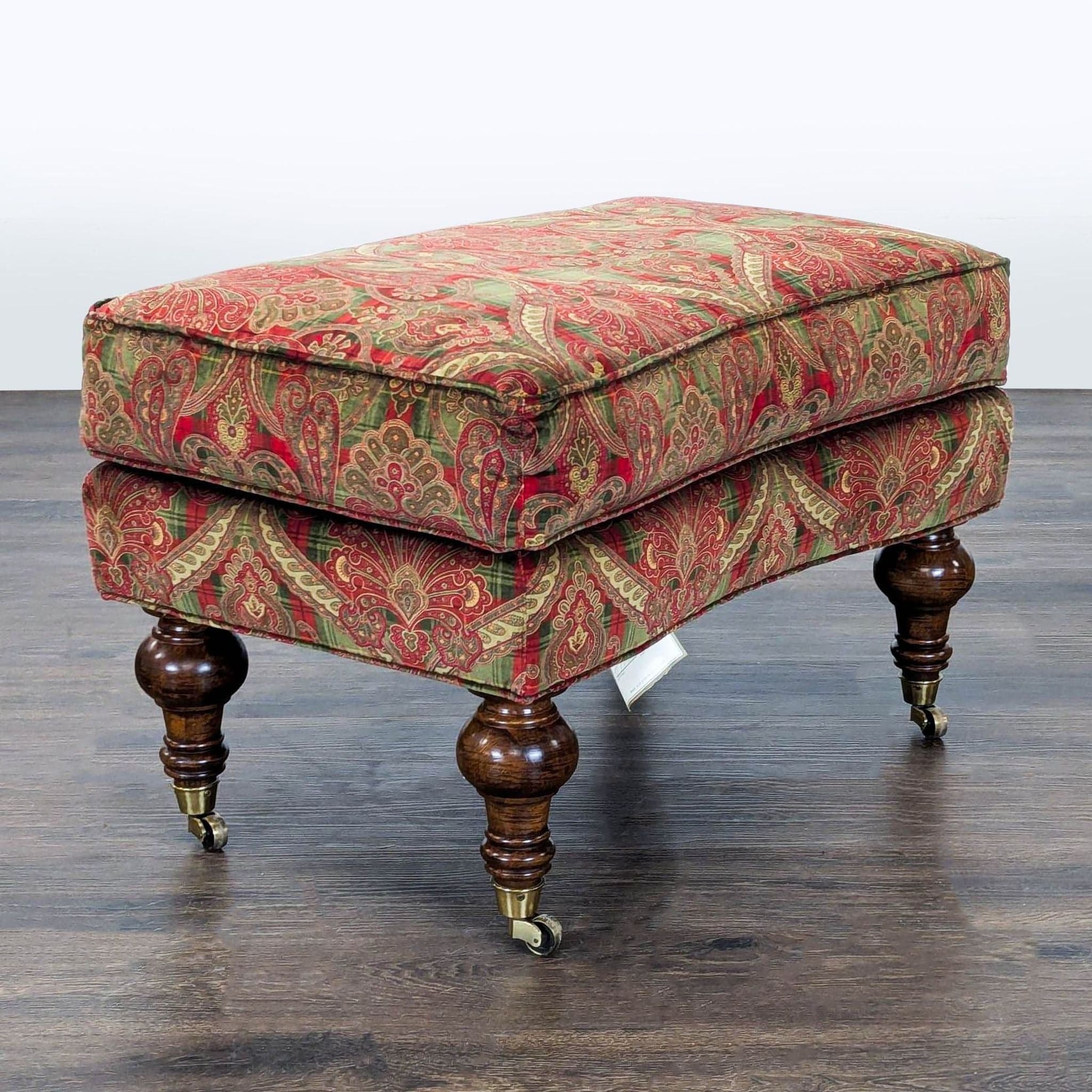 Lillian August Paisley Ottoman - Thumbnail 2