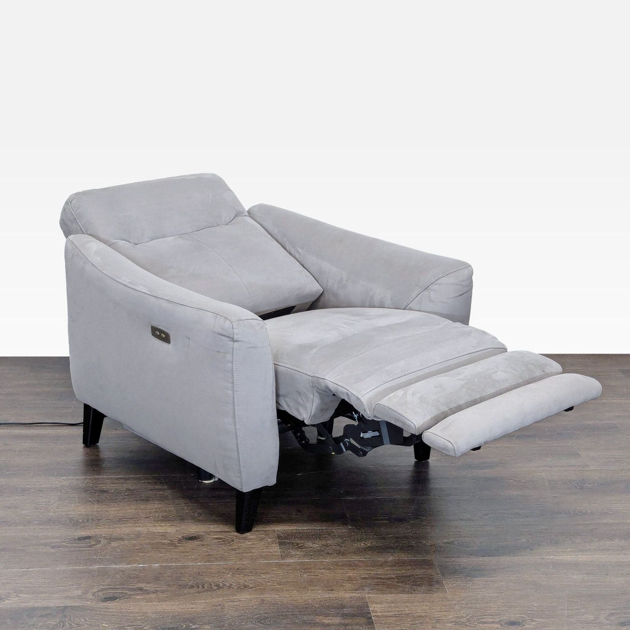 Jason Furniture Modern Grey Recliner Armchair – Electric Lounge Chair for Living Room - Thumbnail 2