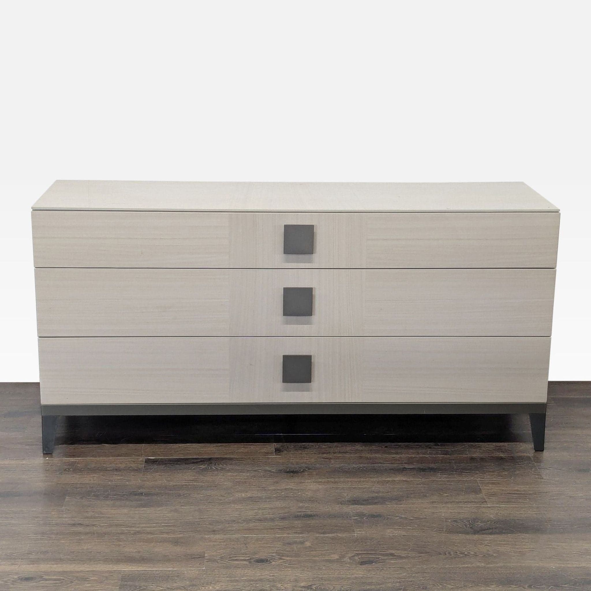 Alf + DaFre Mont Blanc Modern 3-Drawer Dresser in Light Wood Finish - Image 1
