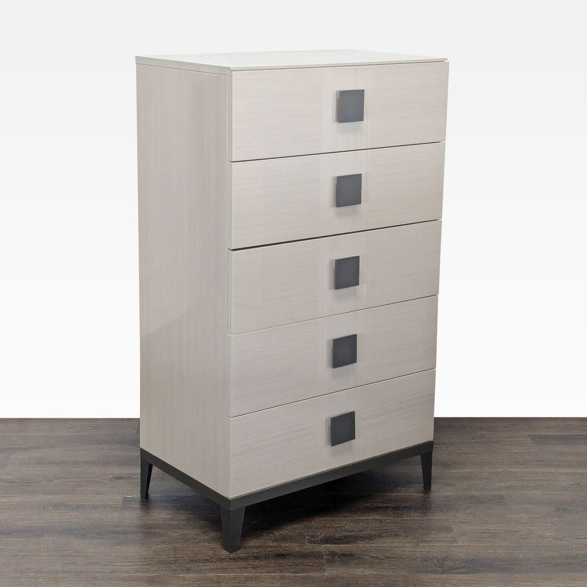 Alf + DaFre Mont Blanc Modern 5-Drawer Dresser in Light Wood Finish - Thumbnail 11