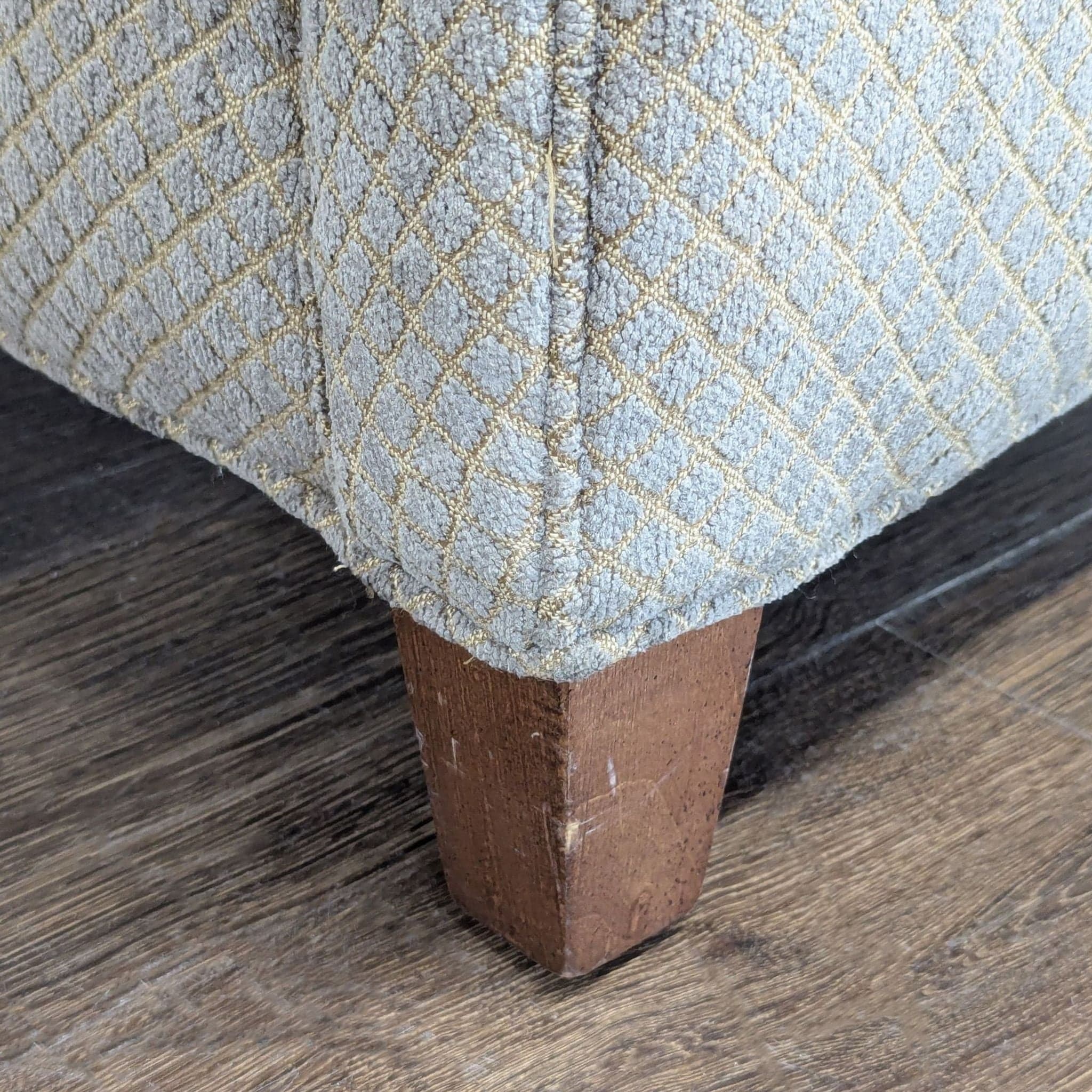 Crate & Barrel Classic Lounge Chair with Patterned Fabric - Thumbnail 7