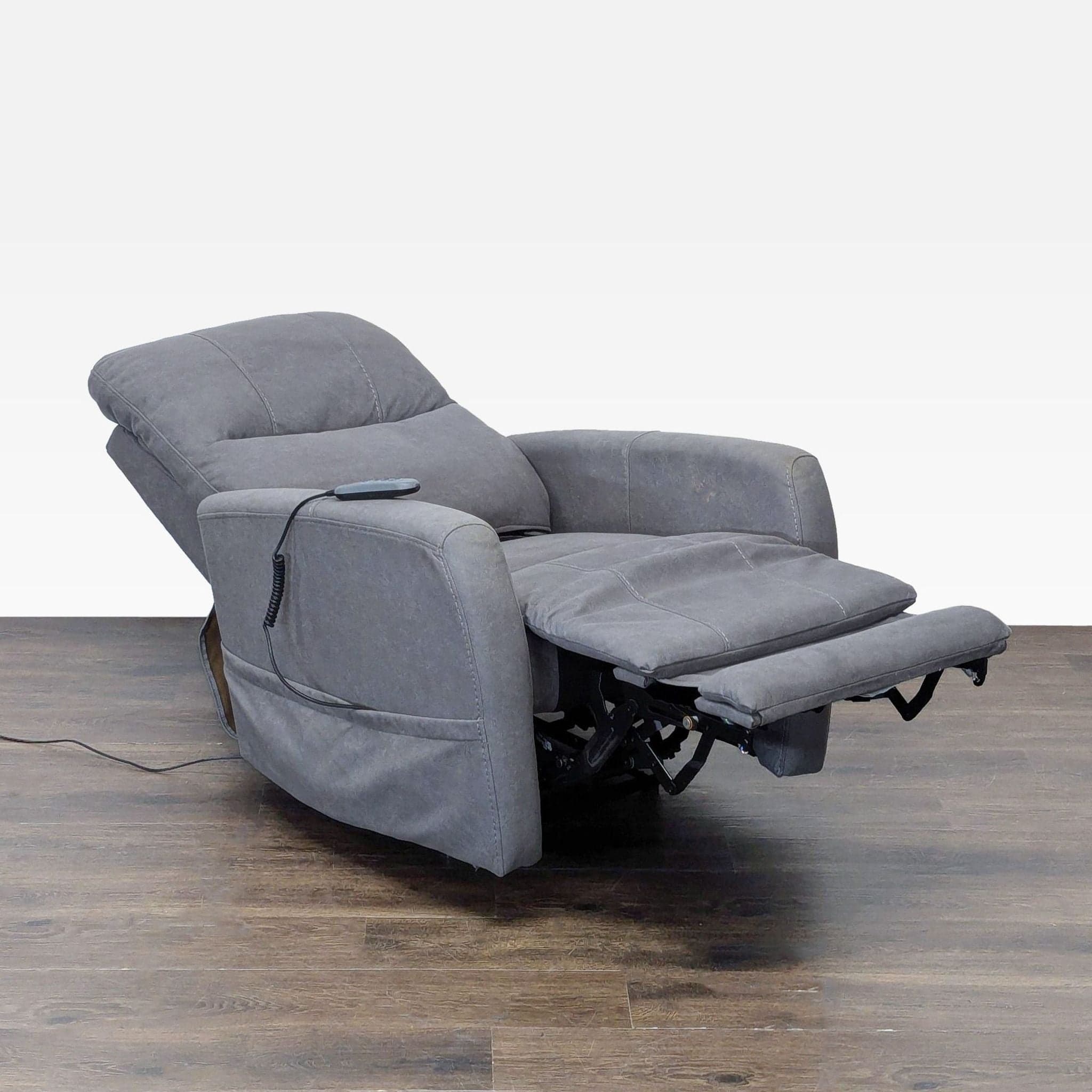MotoMotion Power Recliner Lounge Chair in Gray - Thumbnail 2
