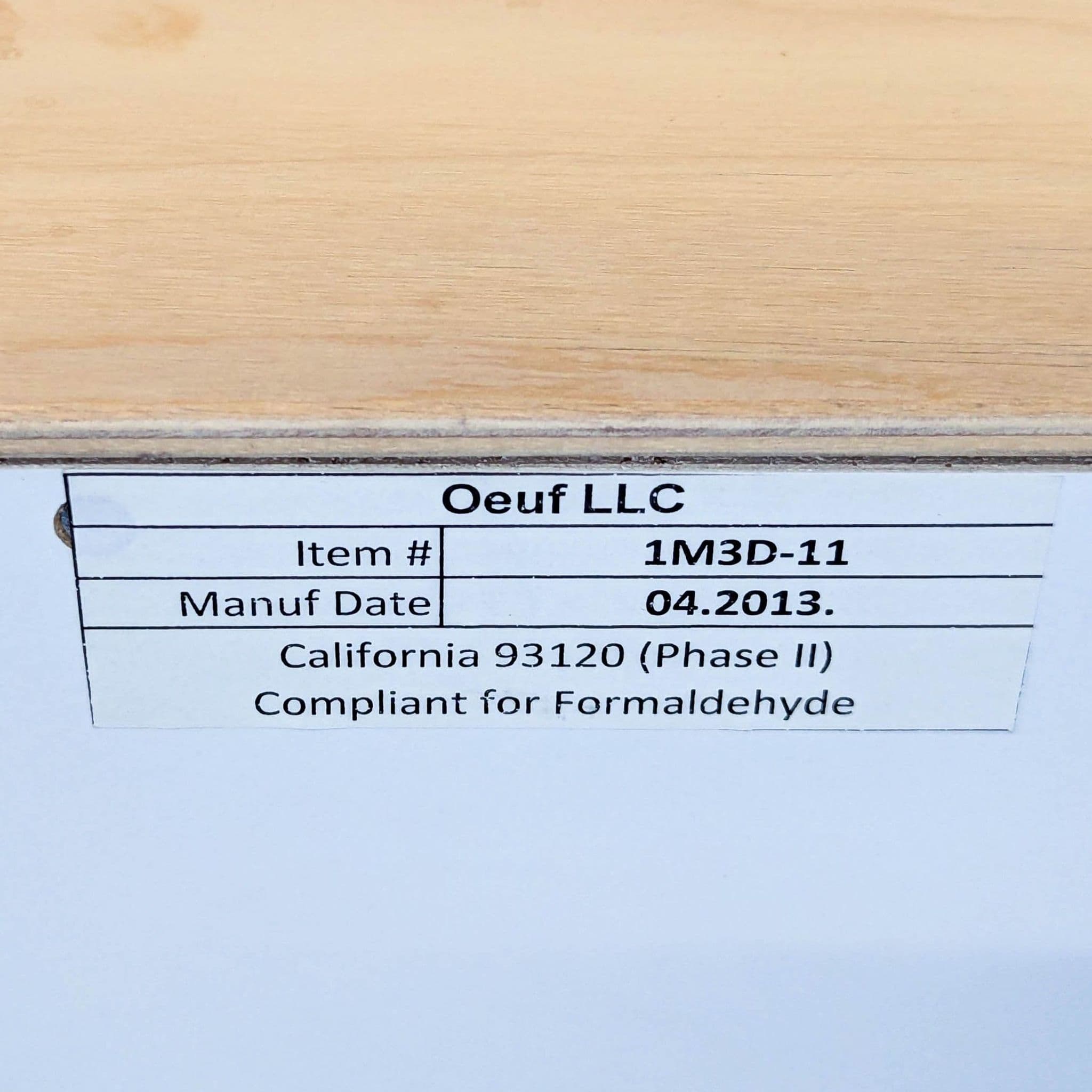 Ouef Merlin Three-Drawer Dresser in Blue and Natural Wood Finish - Thumbnail 11