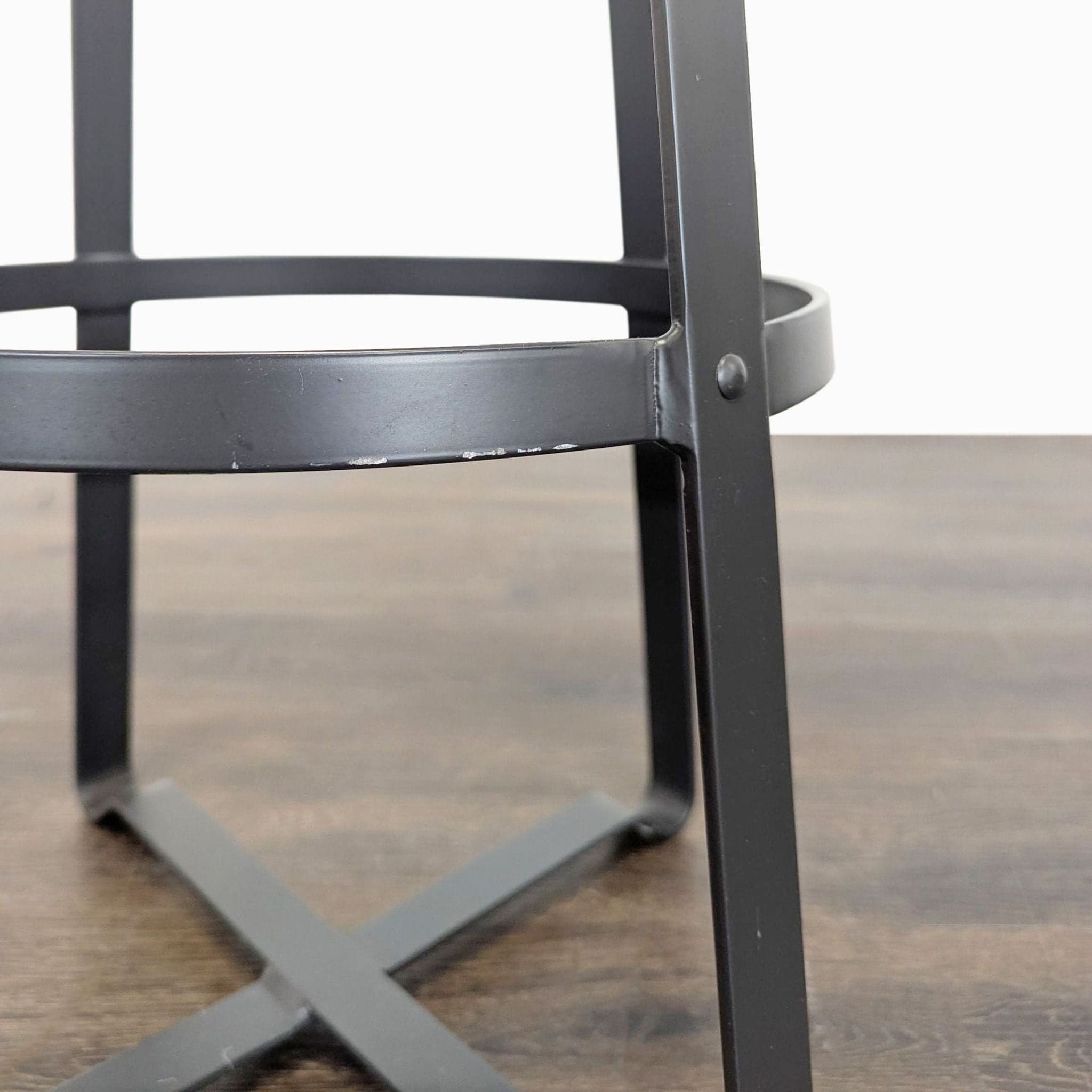 Modern Rustic 3-Piece Dining Set with Table and 2 Bar Stools - Thumbnail 9