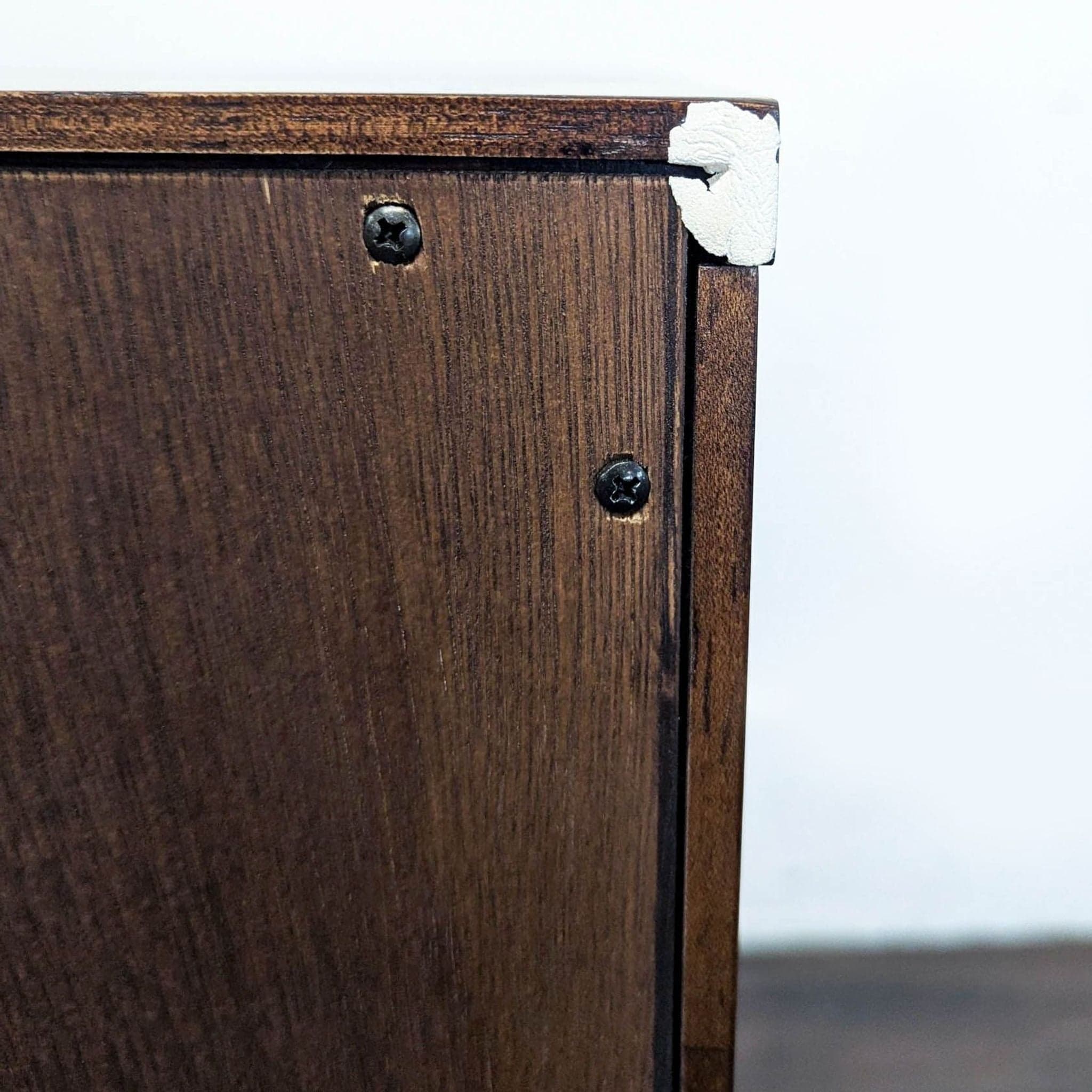 Mid-Century Modern Style 4-Drawer Wooden Dresser – Dark Brown Finish - Thumbnail 7