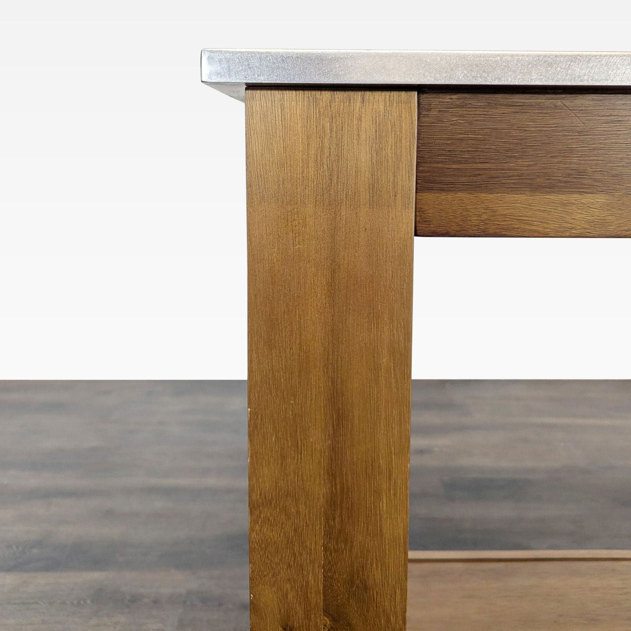 Modern Rustic 3-Piece Dining Set with Table and 2 Bar Stools - Thumbnail 5