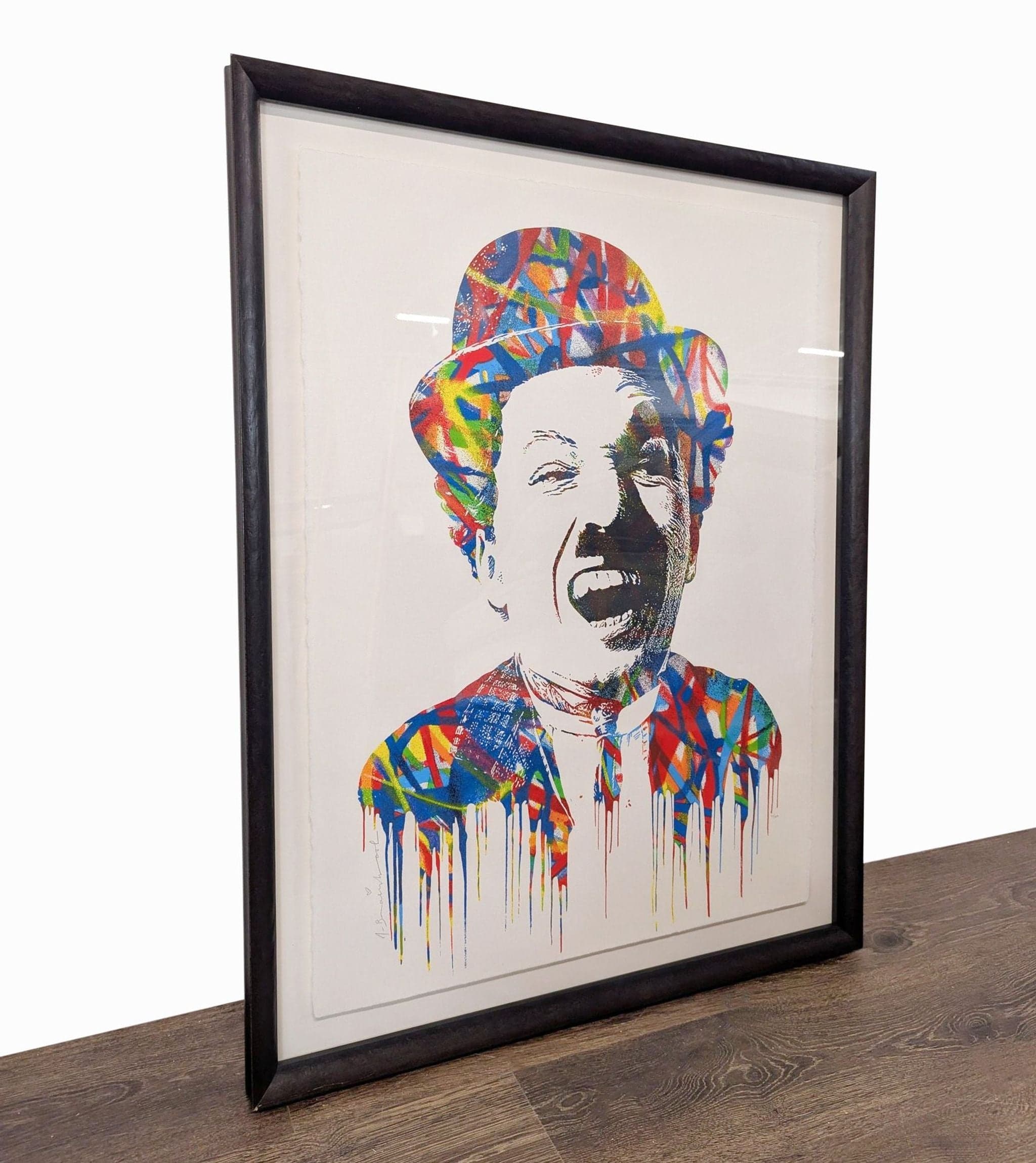 Framed Charlie Chaplin Limited Edition Print by Me. Brainwash - Thumbnail 7