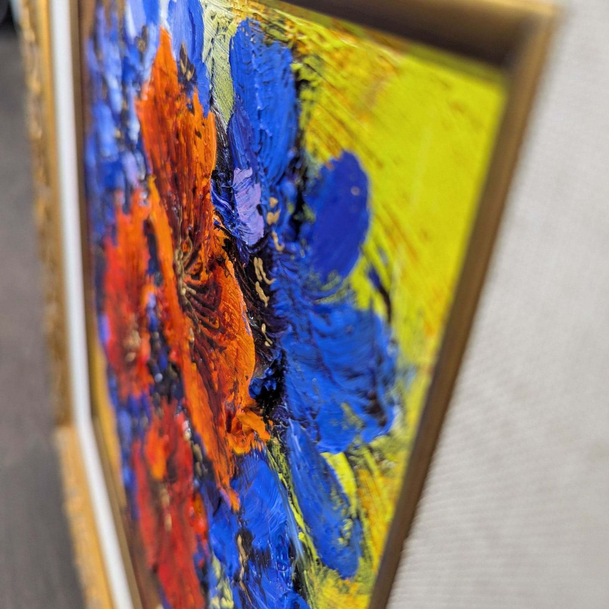 Yana Korobov Original Floral Painting in Ornate Frame - Thumbnail 3