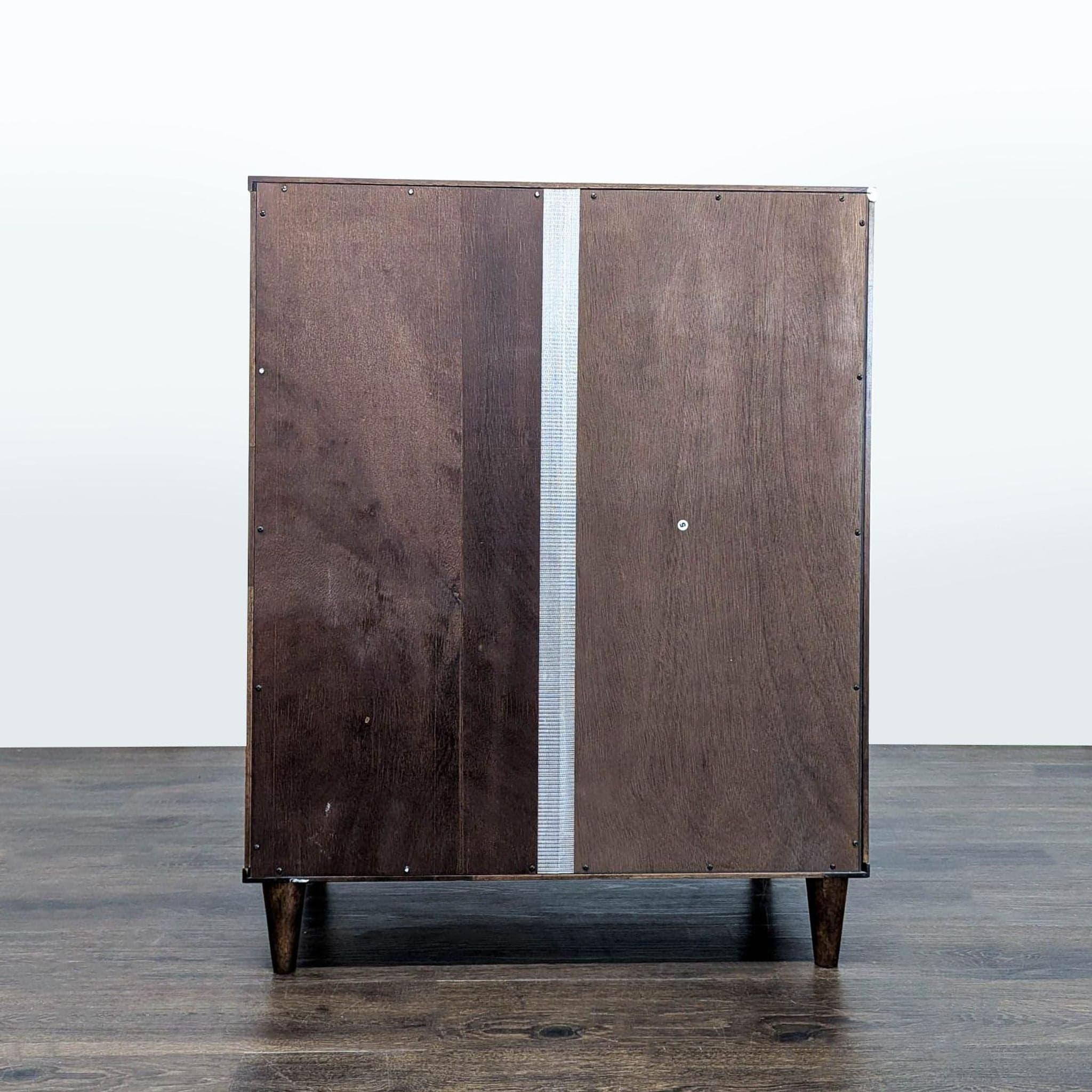 Mid-Century Modern Style 4-Drawer Wooden Dresser – Dark Brown Finish - Thumbnail 5