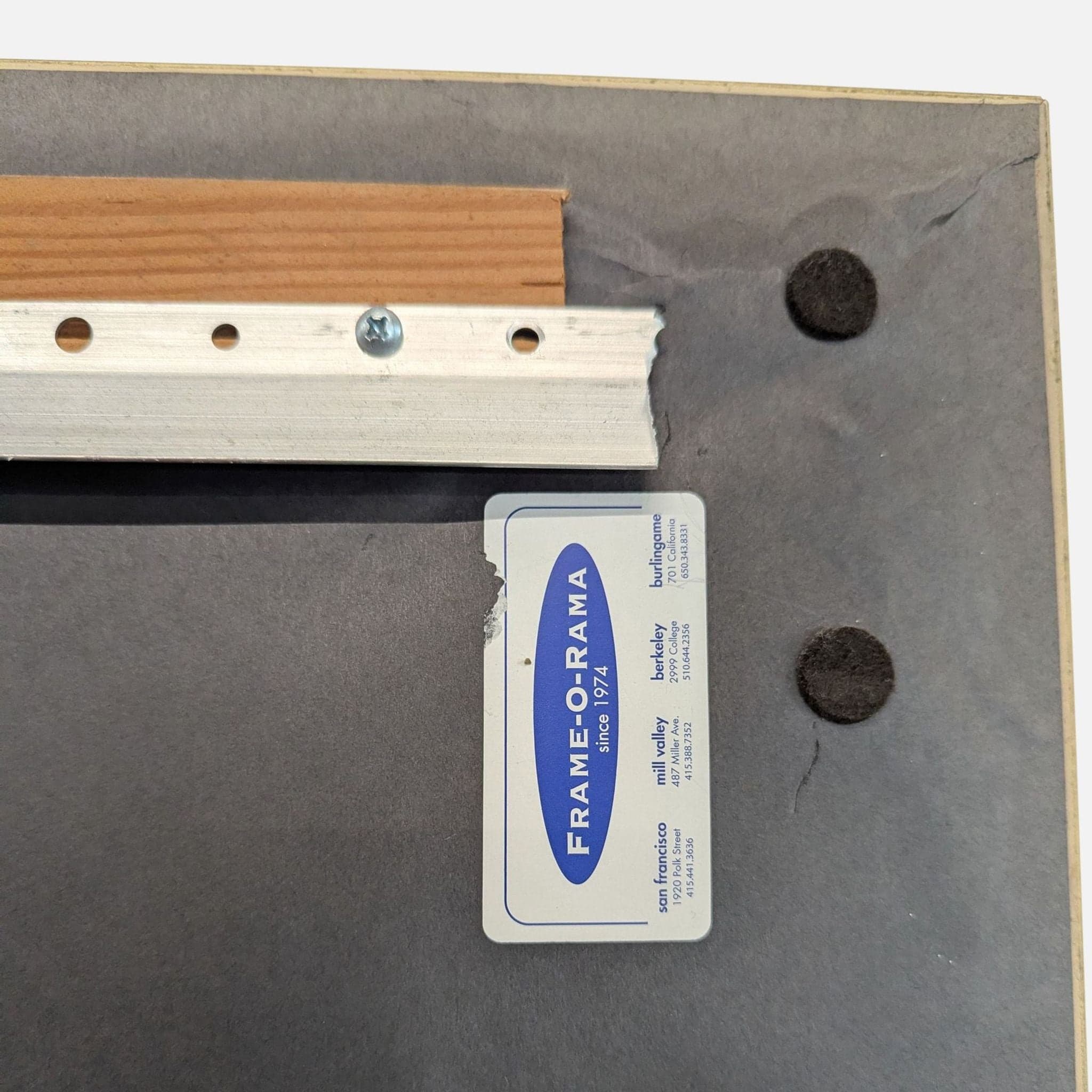 Wood Floor Mirror with gold frame - Thumbnail 4