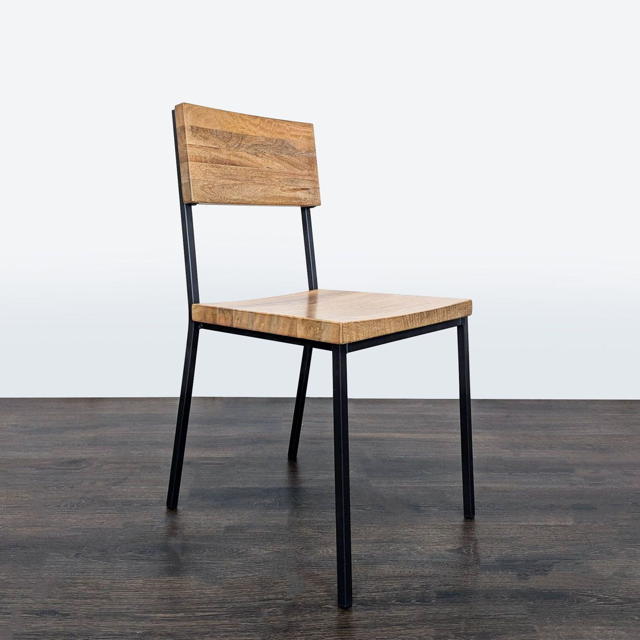 West Elm Modern Industrial 5-Piece Dining Set with Drop-Leaf Table - Thumbnail 5