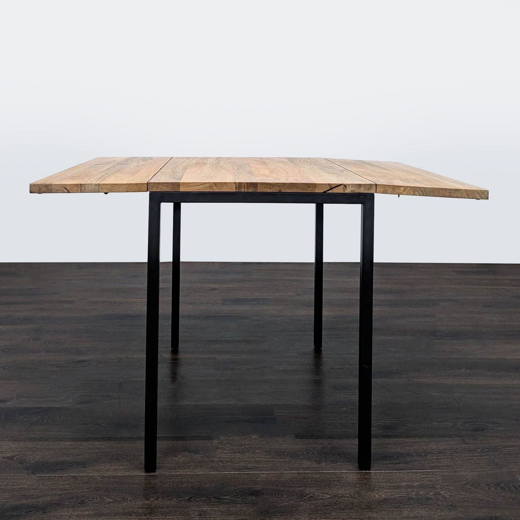 West Elm Modern Industrial 5-Piece Dining Set with Drop-Leaf Table - Thumbnail 8