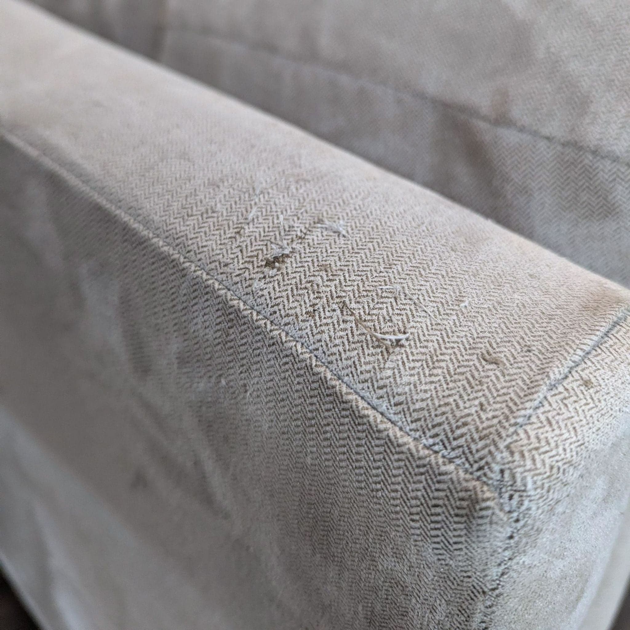 Modern Tan Fabric Sectional Sofa with Clean Lines - Thumbnail 6