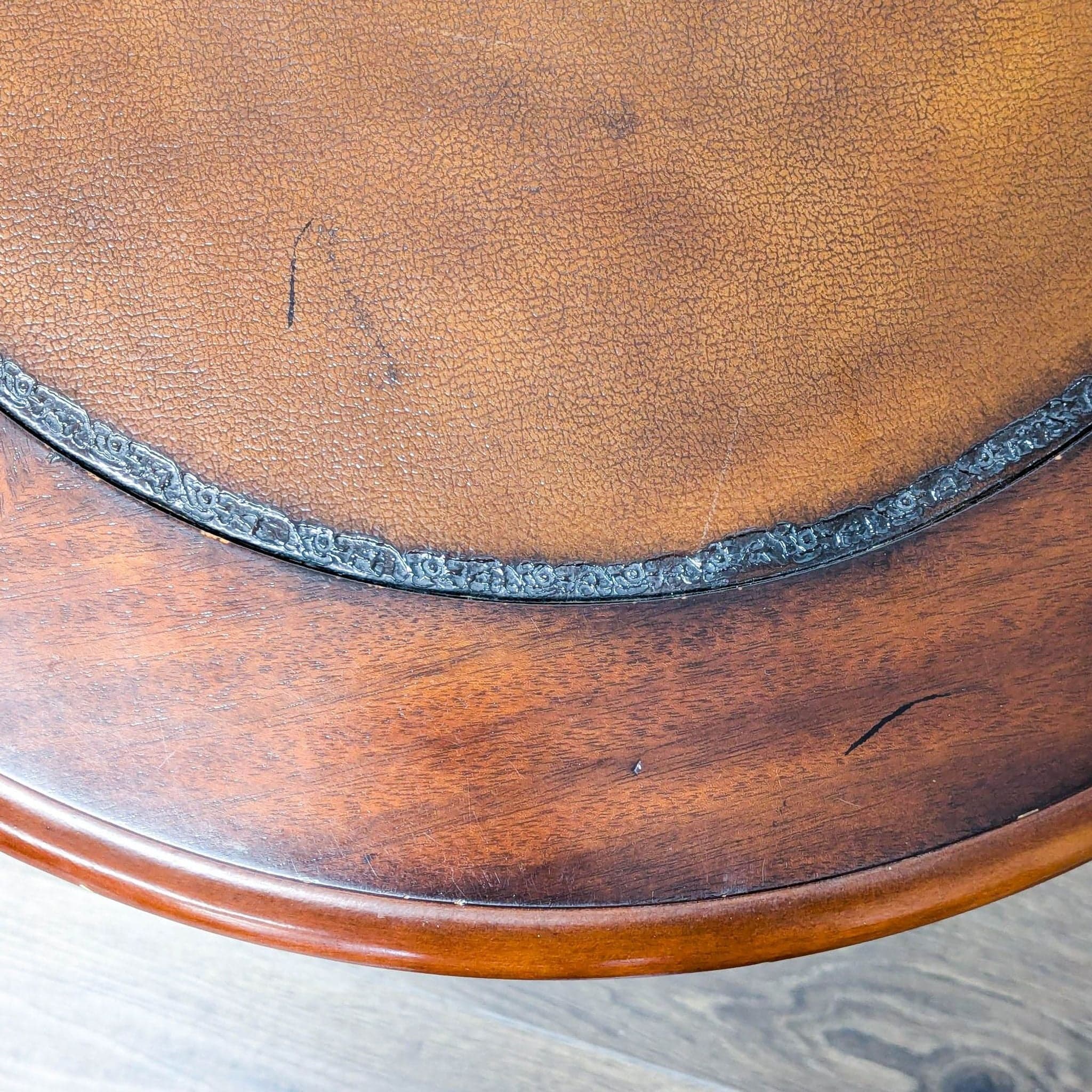 Round Wood End Table with Shelf - Thumbnail 6