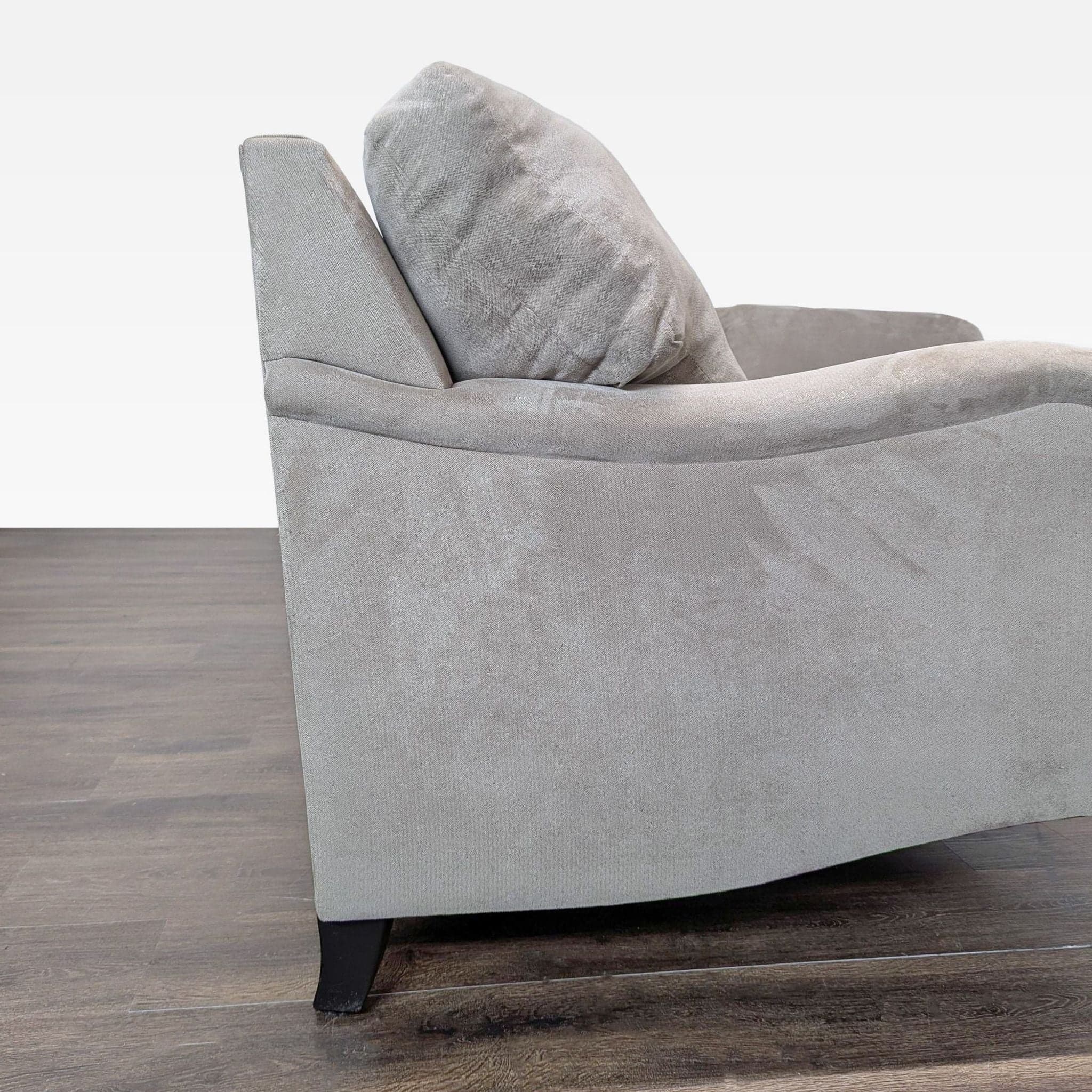 Modern Tan Fabric Sectional Sofa with Clean Lines - Thumbnail 2