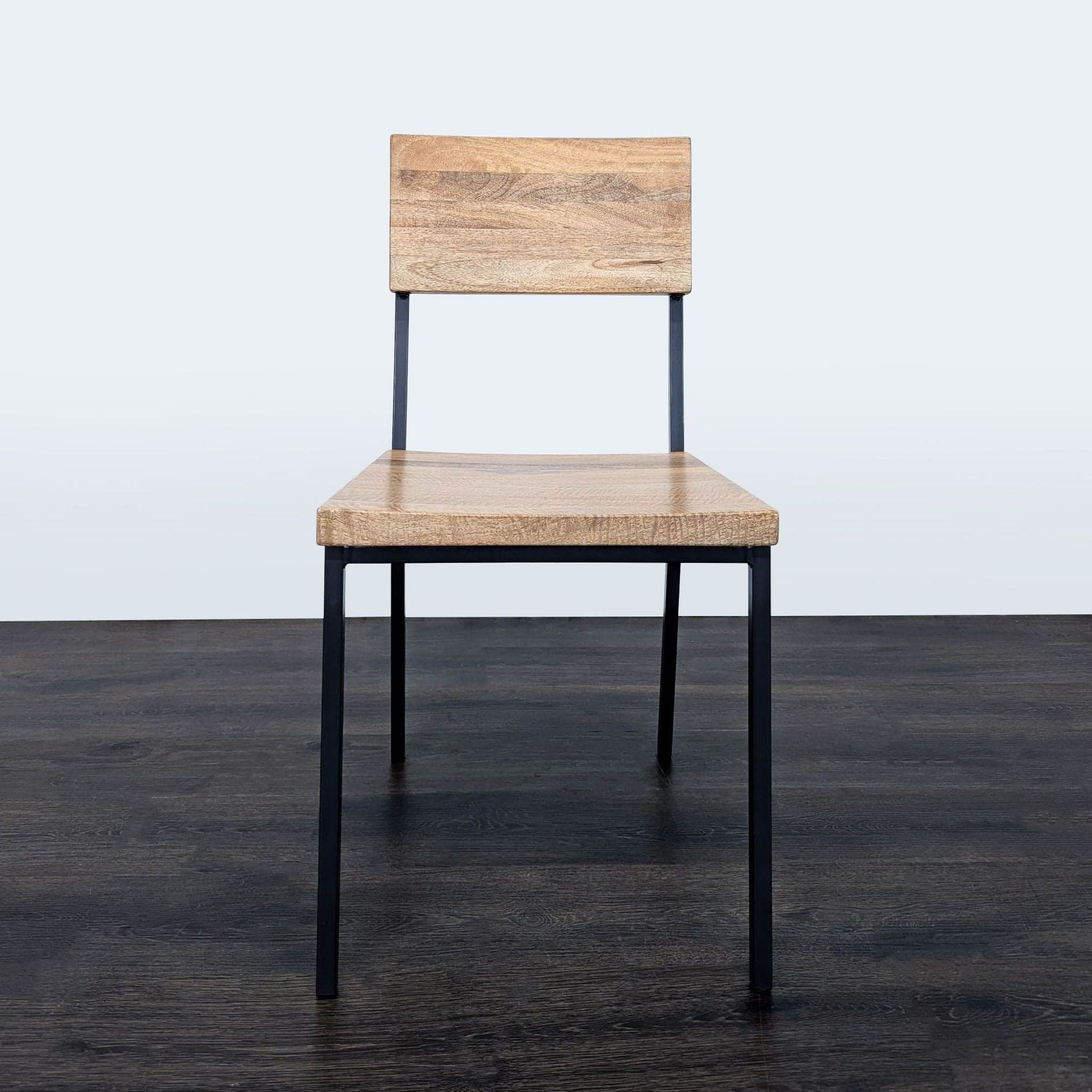 West Elm Modern Industrial 5-Piece Dining Set with Drop-Leaf Table - Thumbnail 4